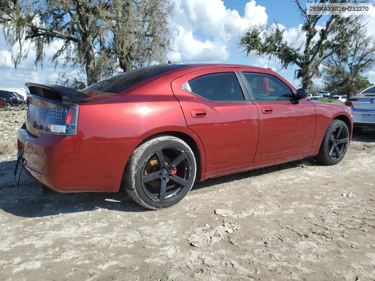 2008 Dodge Charger Sxt VIN: 2B3KA33G28H232270 Lot: 73833674