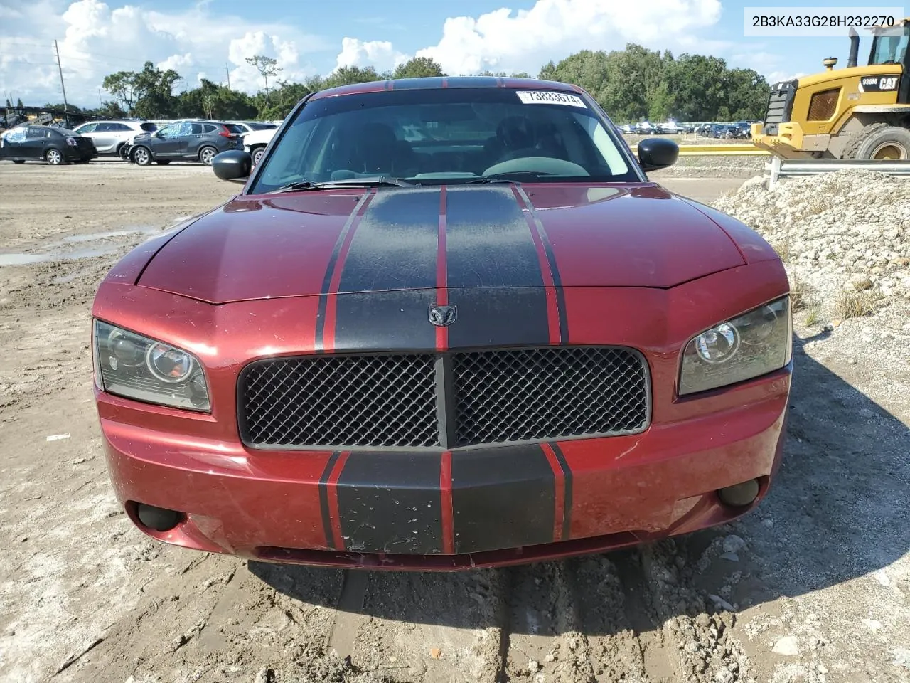 2008 Dodge Charger Sxt VIN: 2B3KA33G28H232270 Lot: 73833674