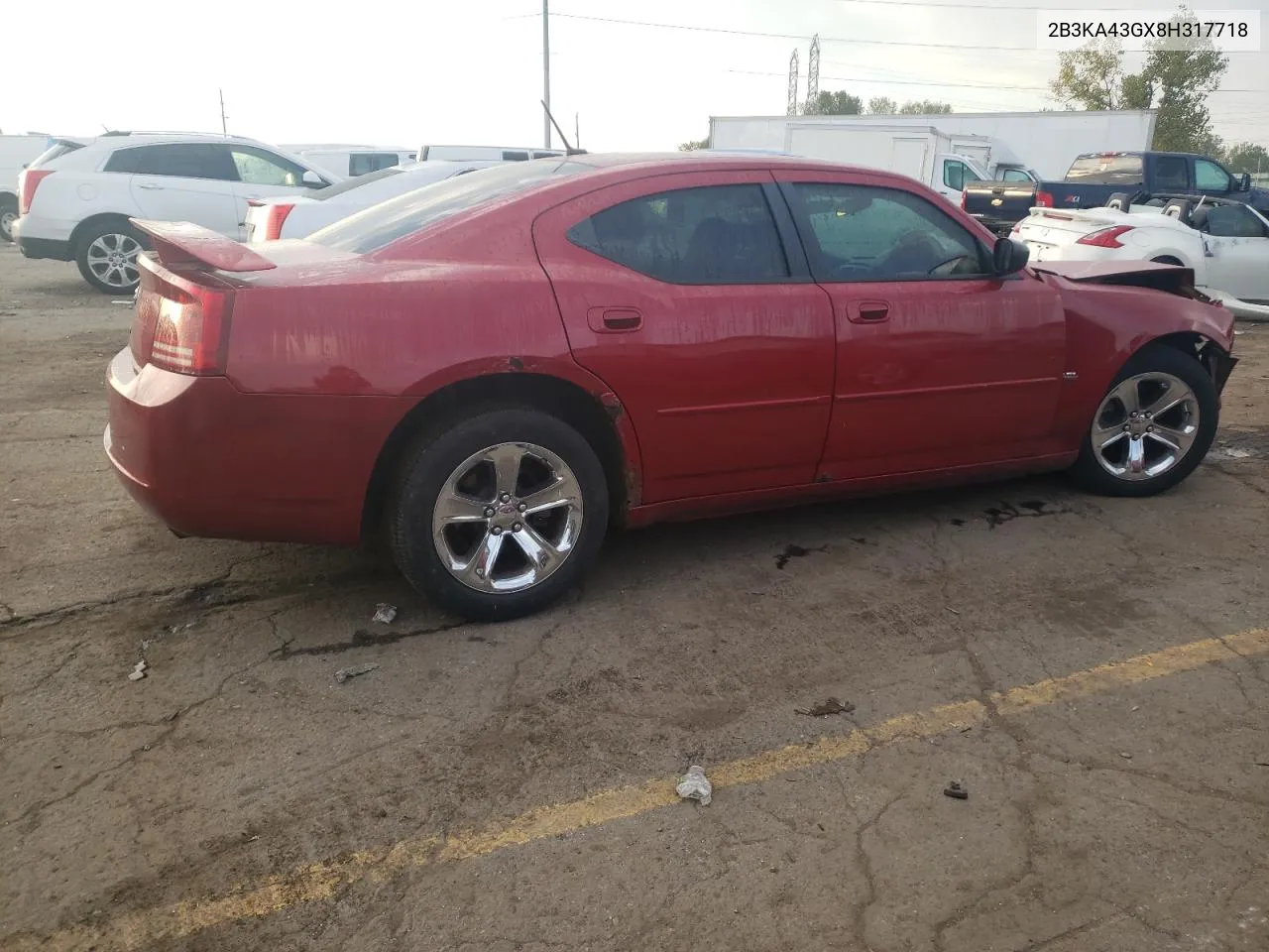 2008 Dodge Charger VIN: 2B3KA43GX8H317718 Lot: 74177454