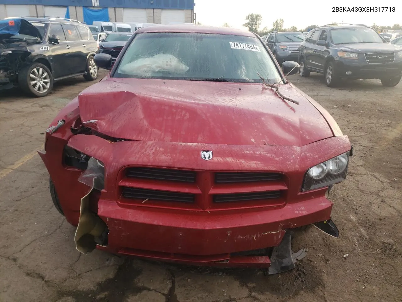 2008 Dodge Charger VIN: 2B3KA43GX8H317718 Lot: 74177454