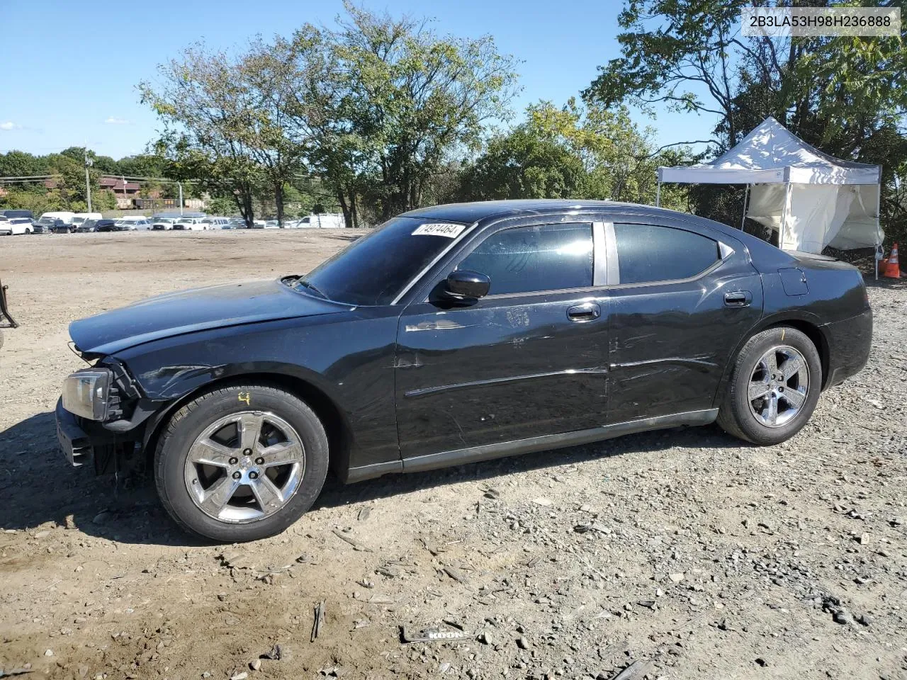 2008 Dodge Charger R/T VIN: 2B3LA53H98H236888 Lot: 74974464