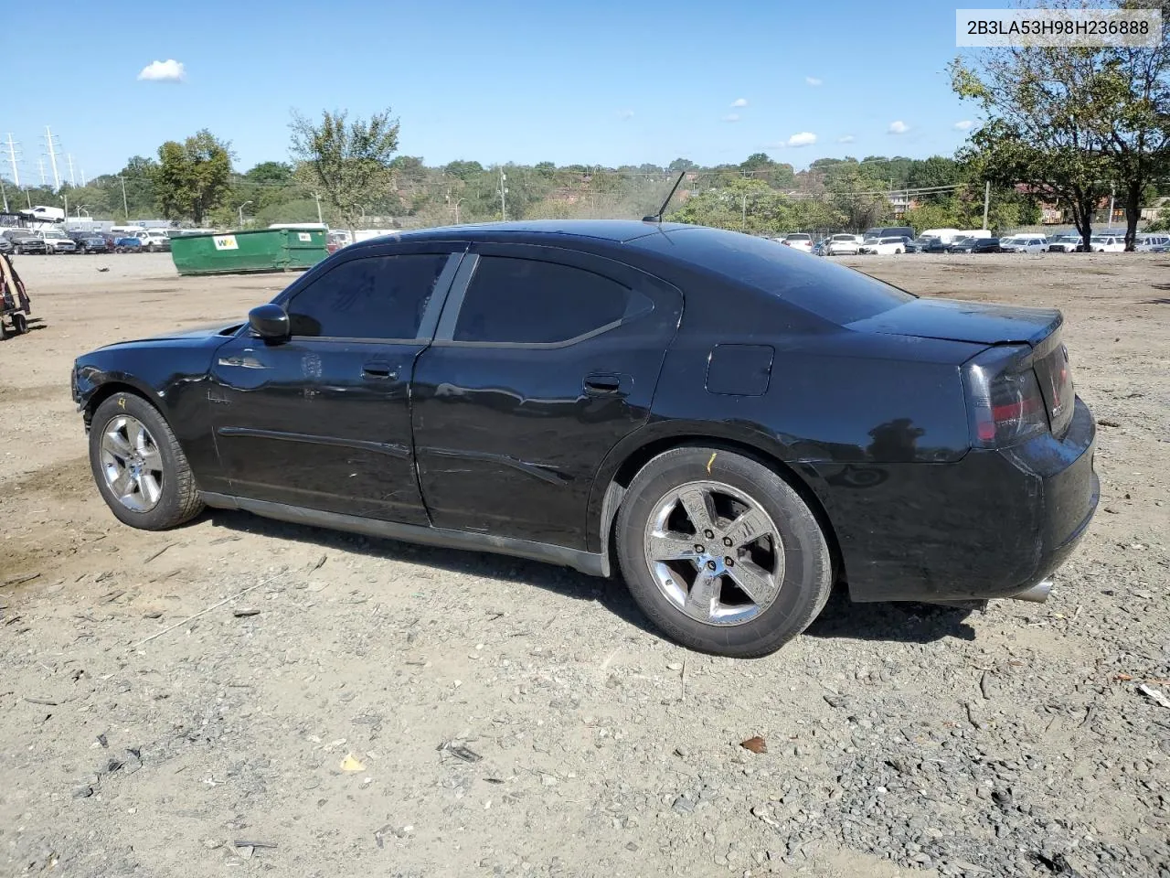 2008 Dodge Charger R/T VIN: 2B3LA53H98H236888 Lot: 74974464