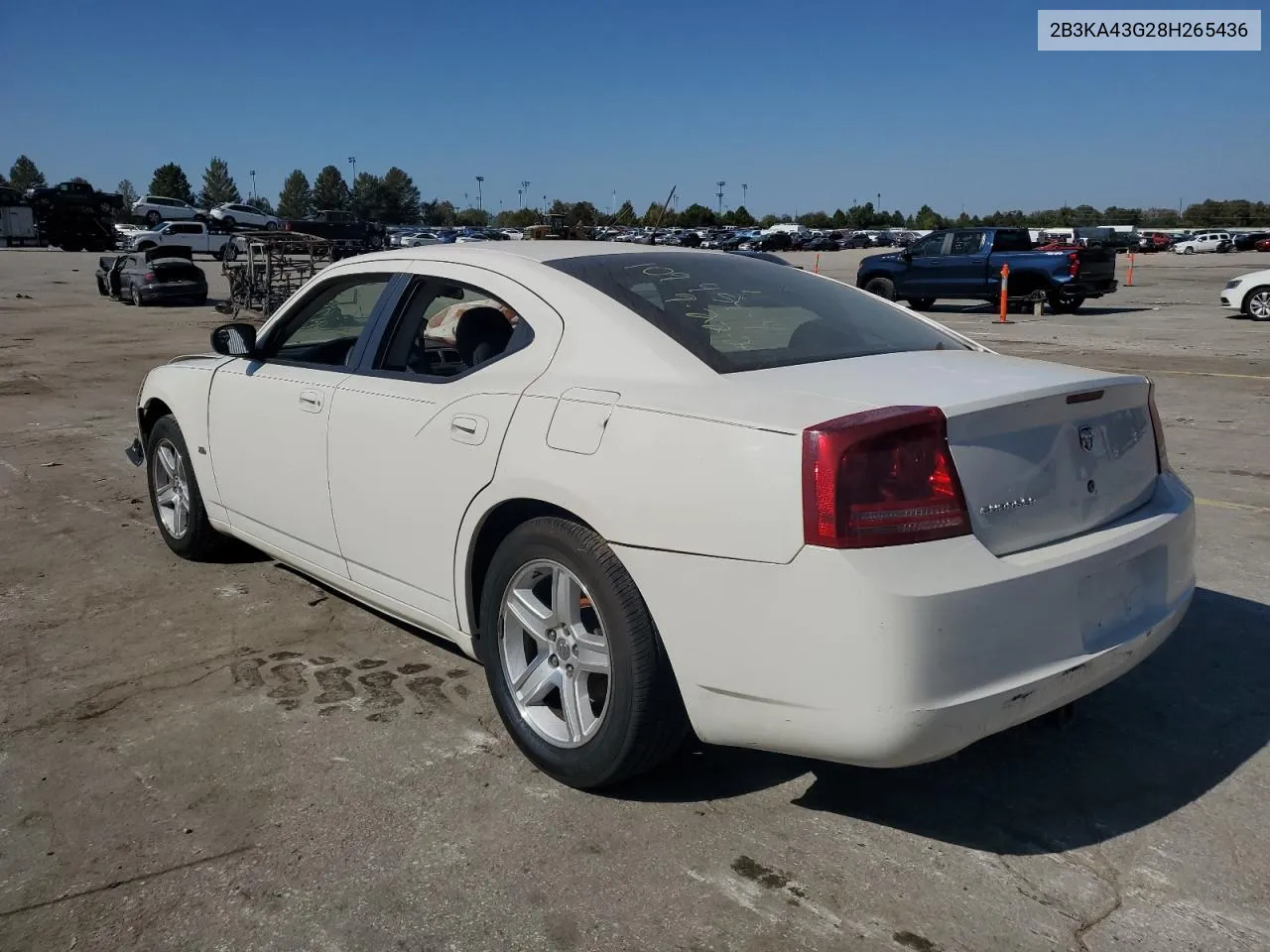 2008 Dodge Charger VIN: 2B3KA43G28H265436 Lot: 75418284