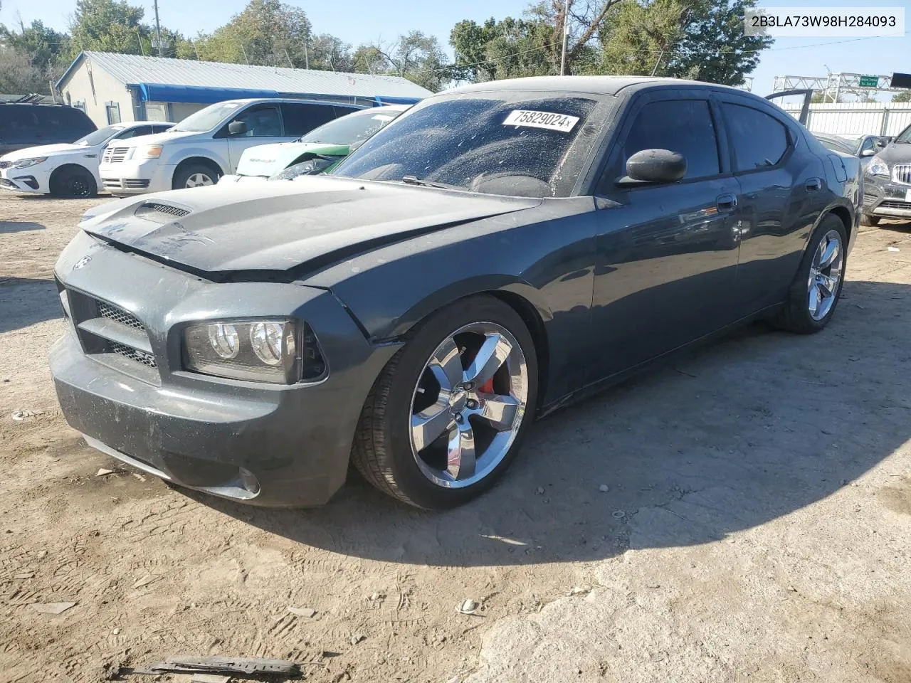 2008 Dodge Charger Srt-8 VIN: 2B3LA73W98H284093 Lot: 75829024