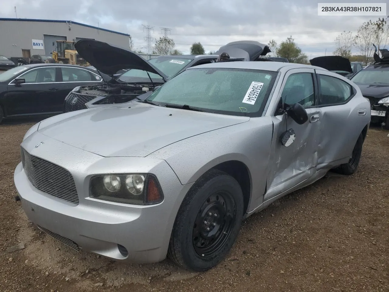 2008 Dodge Charger VIN: 2B3KA43R38H107821 Lot: 75846634