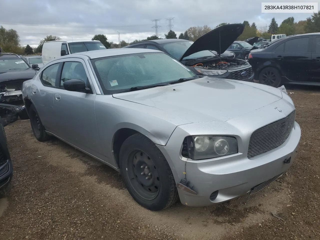 2008 Dodge Charger VIN: 2B3KA43R38H107821 Lot: 75846634