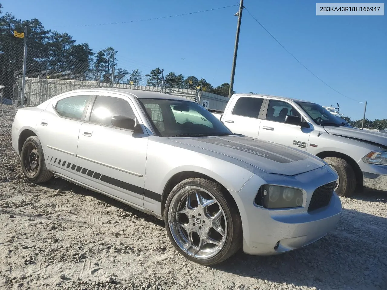 2008 Dodge Charger VIN: 2B3KA43R18H166947 Lot: 76275104