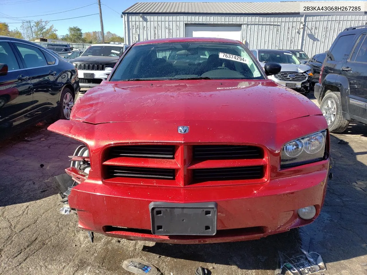 2008 Dodge Charger VIN: 2B3KA43G68H267285 Lot: 76374294