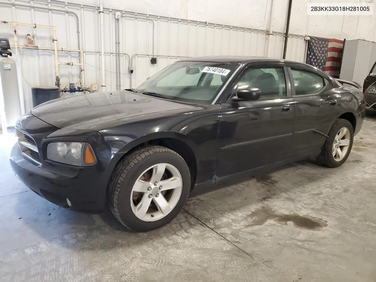 2008 Dodge Charger Sxt VIN: 2B3KK33G18H281005 Lot: 76740104