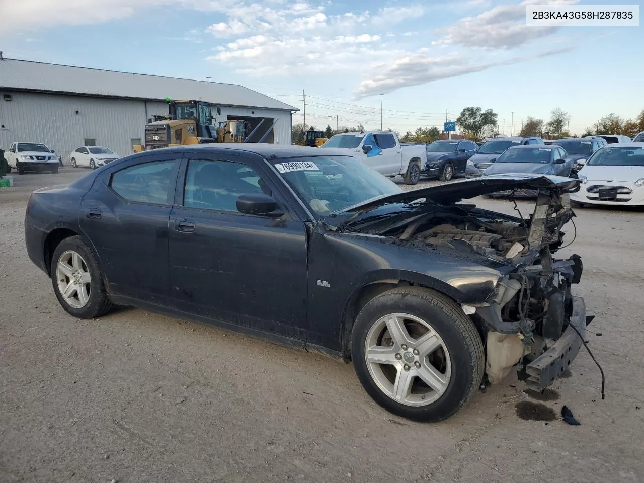 2008 Dodge Charger VIN: 2B3KA43G58H287835 Lot: 76990134