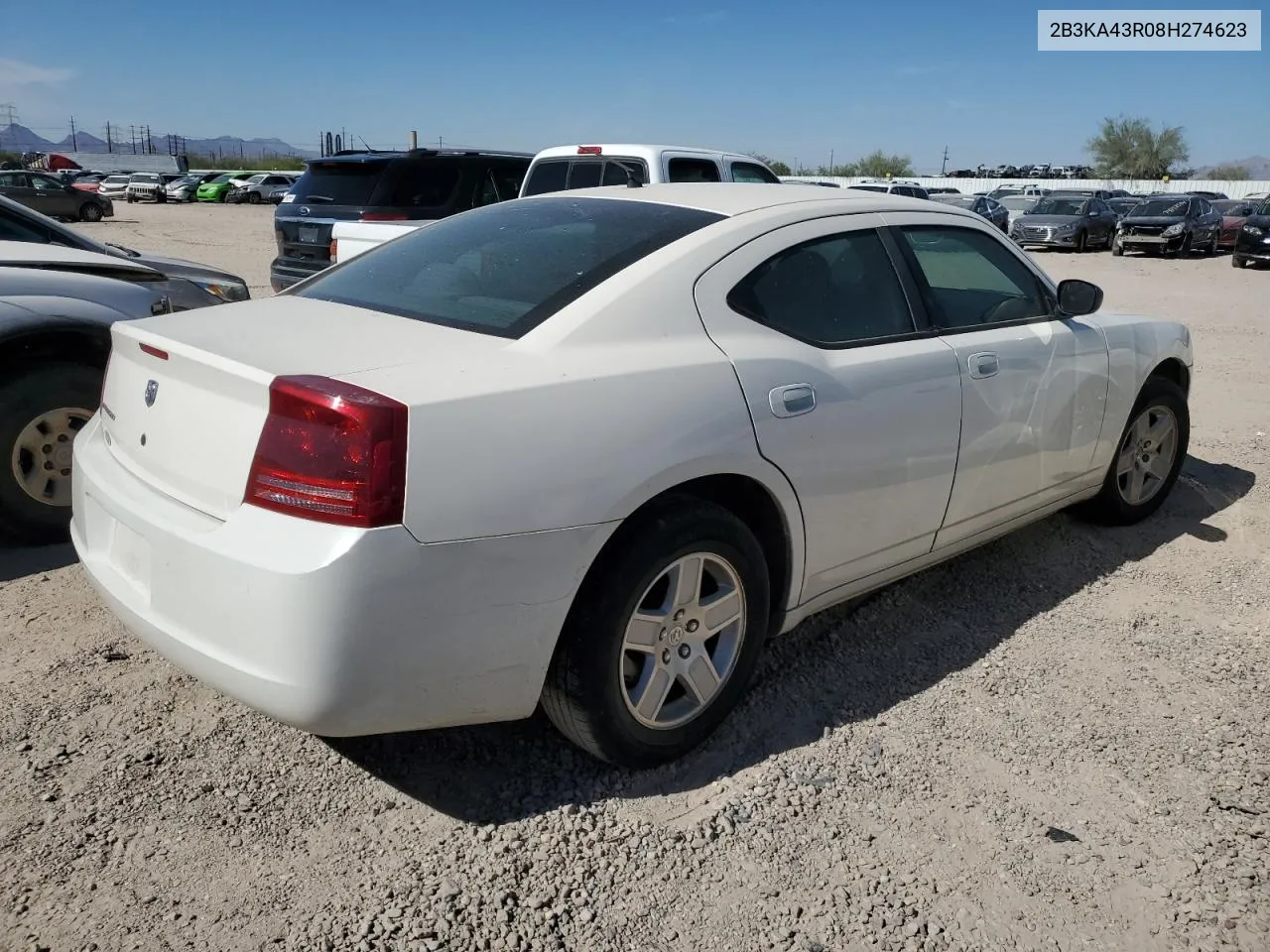 2008 Dodge Charger VIN: 2B3KA43R08H274623 Lot: 77365924