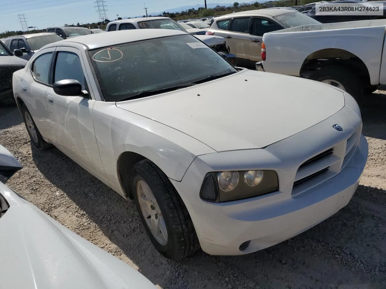 2008 Dodge Charger VIN: 2B3KA43R08H274623 Lot: 77365924