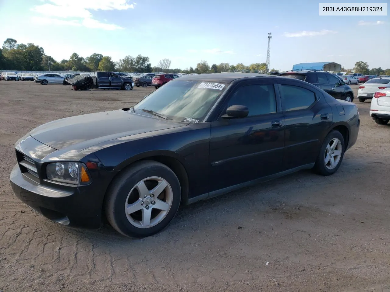 2008 Dodge Charger VIN: 2B3LA43G88H219324 Lot: 77473564