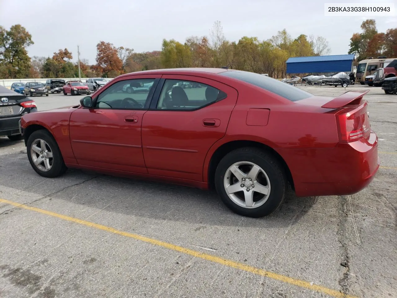 2008 Dodge Charger Sxt VIN: 2B3KA33G38H100943 Lot: 77841124