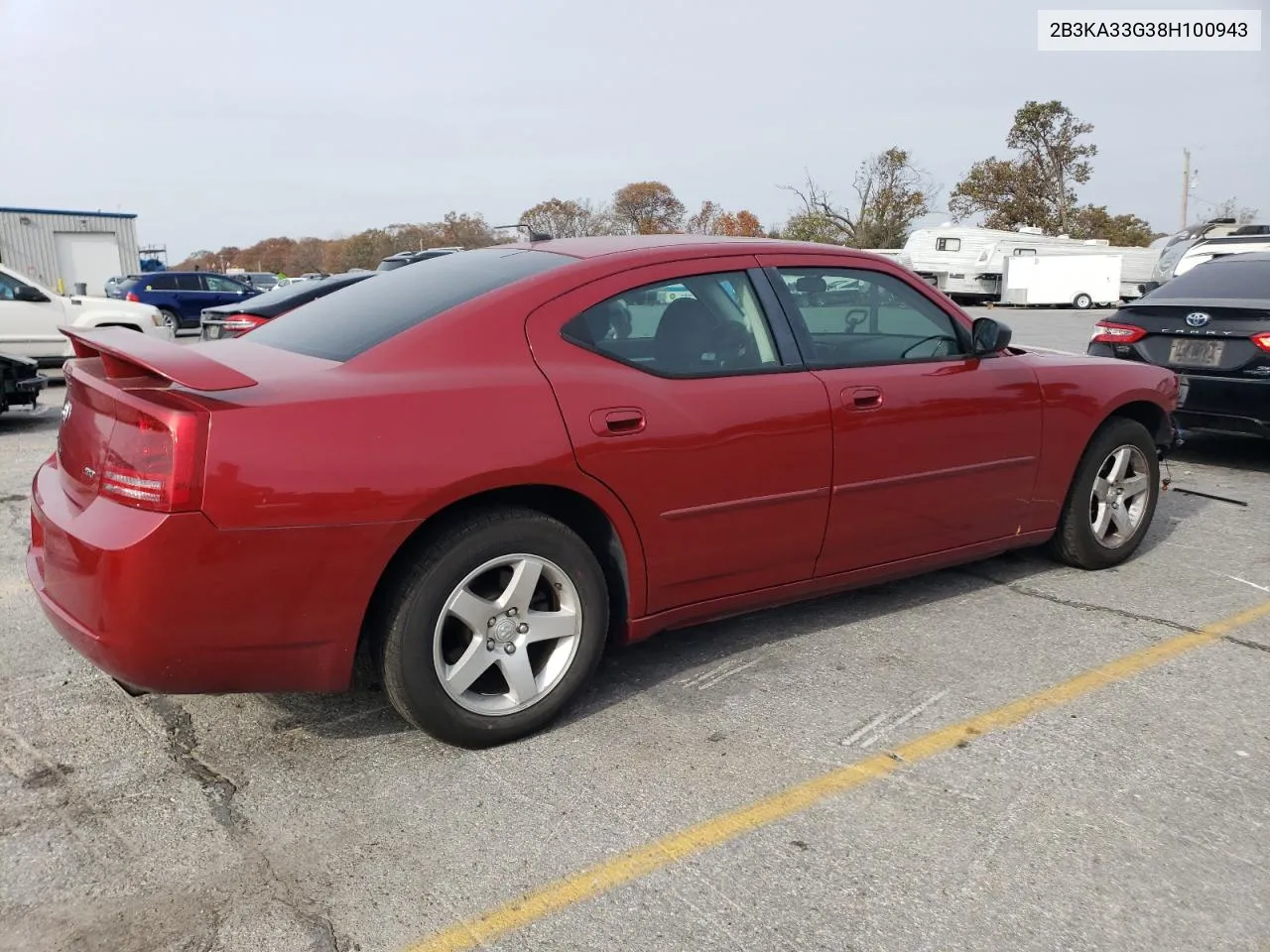 2008 Dodge Charger Sxt VIN: 2B3KA33G38H100943 Lot: 77841124