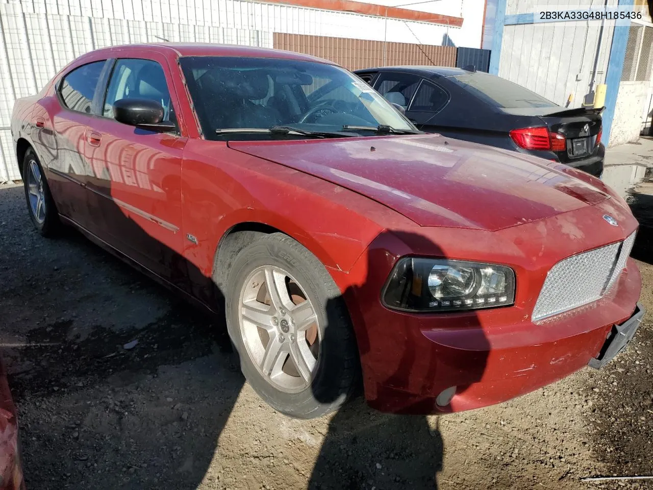 2008 Dodge Charger Sxt VIN: 2B3KA33G48H185436 Lot: 78085834