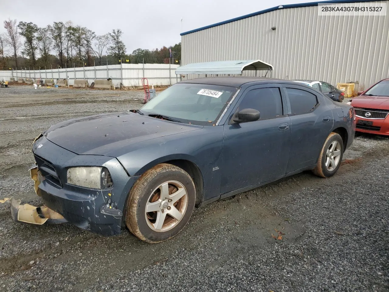 2008 Dodge Charger VIN: 2B3KA43G78H315327 Lot: 78705484