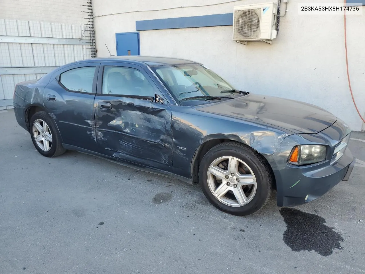 2008 Dodge Charger R/T VIN: 2B3KA53HX8H174736 Lot: 79319064