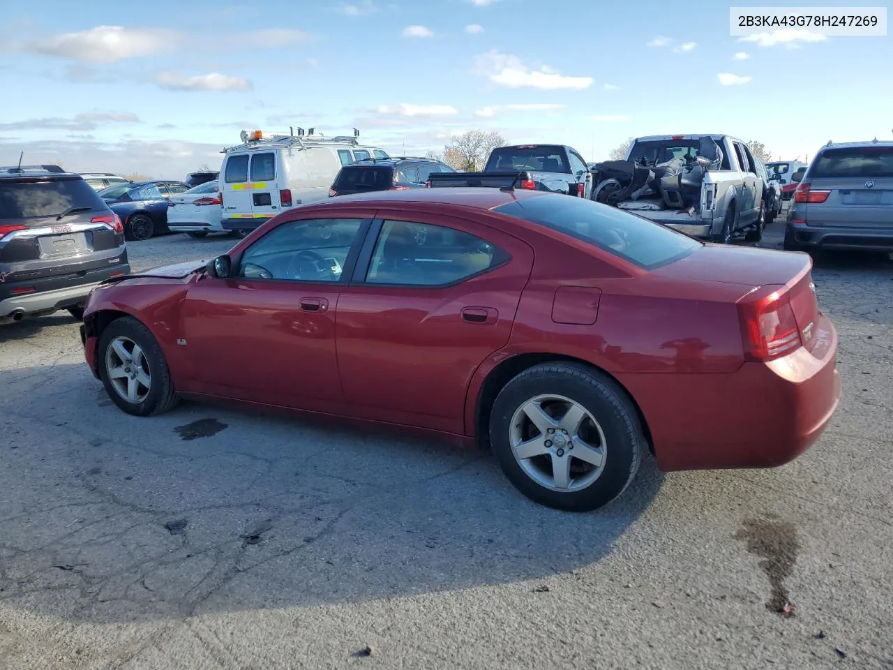 2008 Dodge Charger VIN: 2B3KA43G78H247269 Lot: 79442154