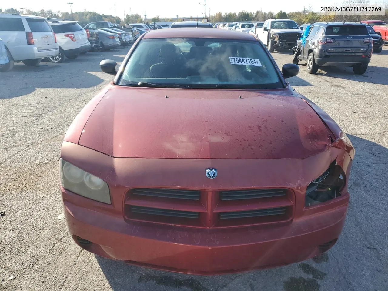 2008 Dodge Charger VIN: 2B3KA43G78H247269 Lot: 79442154