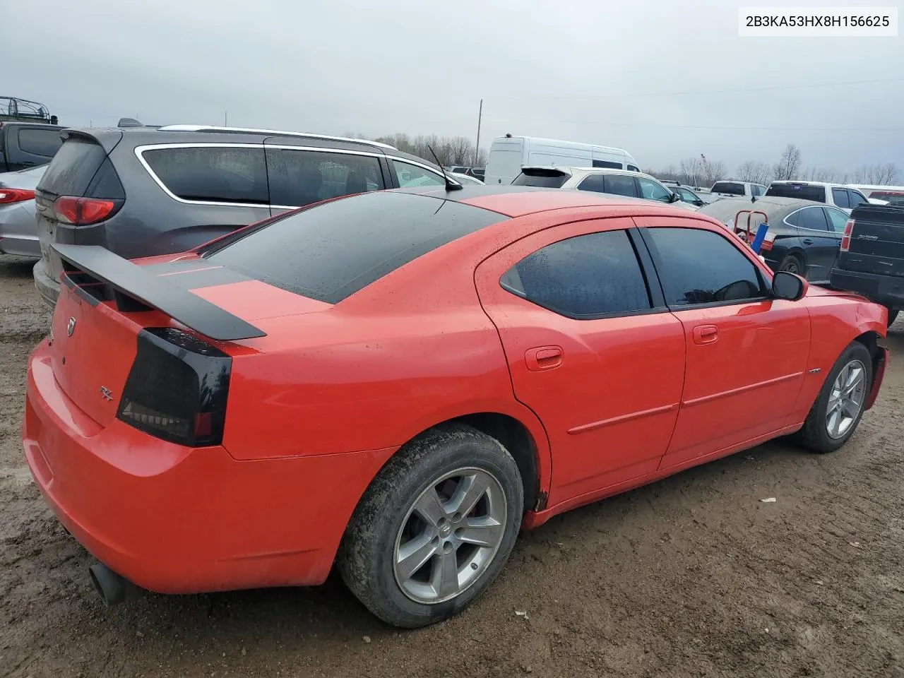 2008 Dodge Charger R/T VIN: 2B3KA53HX8H156625 Lot: 81090324