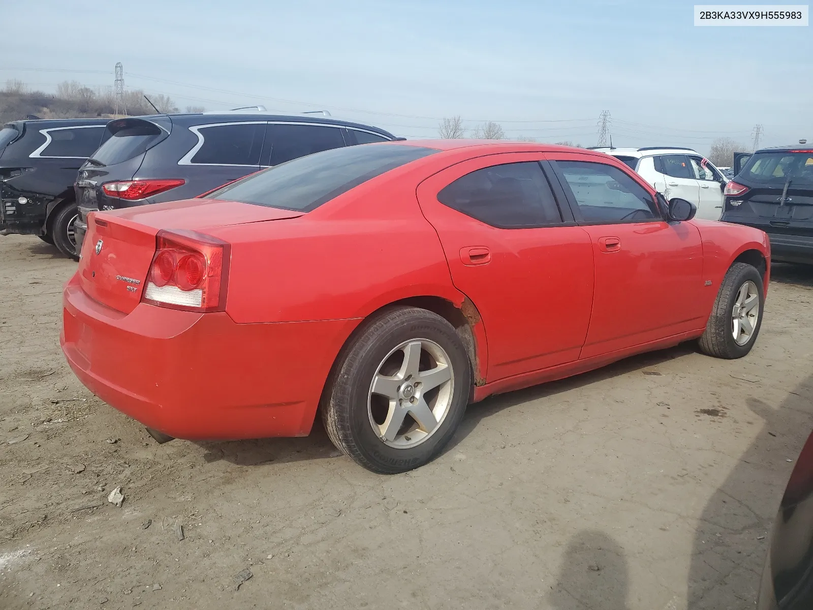 2009 Dodge Charger Sxt VIN: 2B3KA33VX9H555983 Lot: 48550654