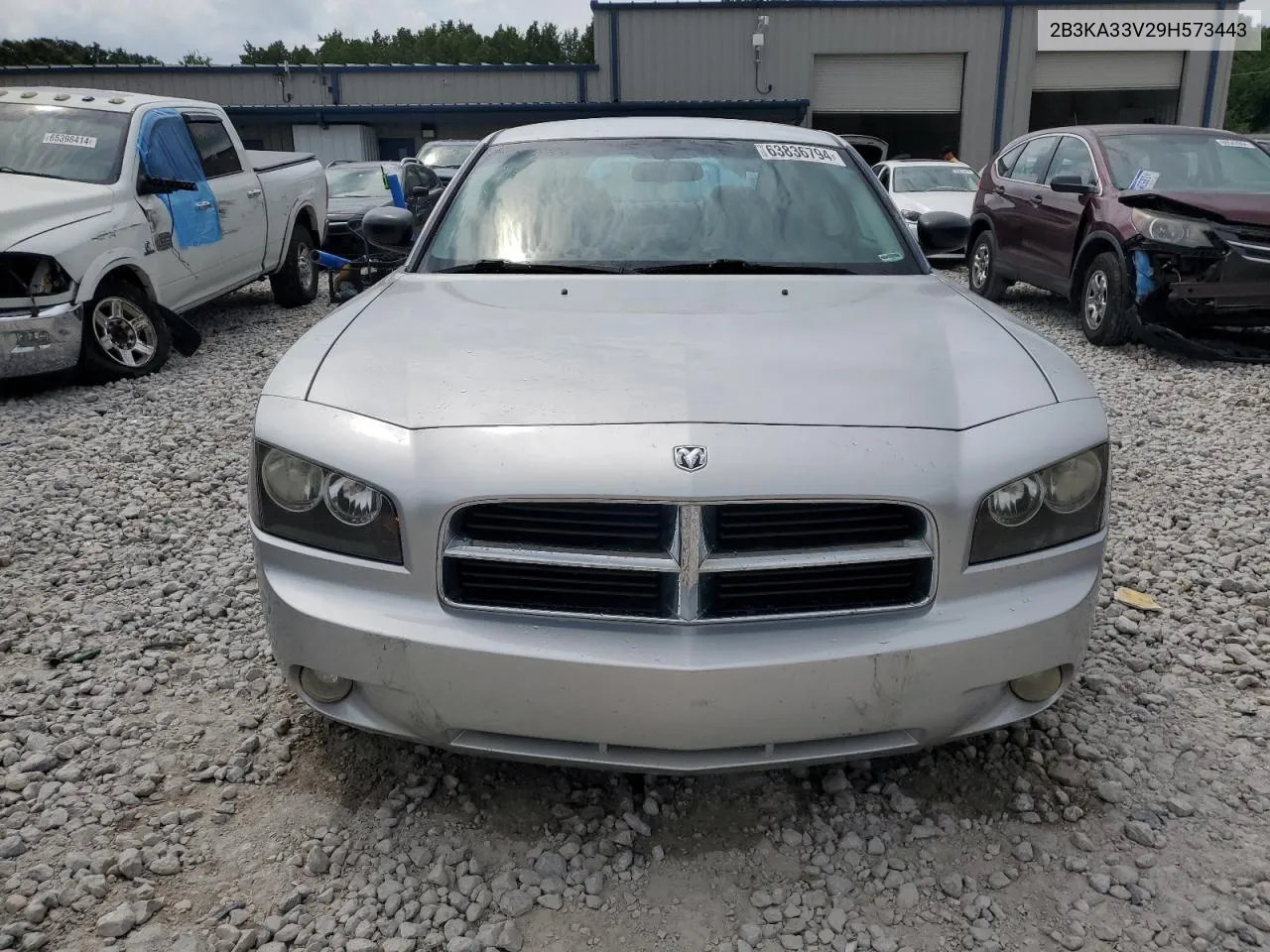 2009 Dodge Charger Sxt VIN: 2B3KA33V29H573443 Lot: 63836794