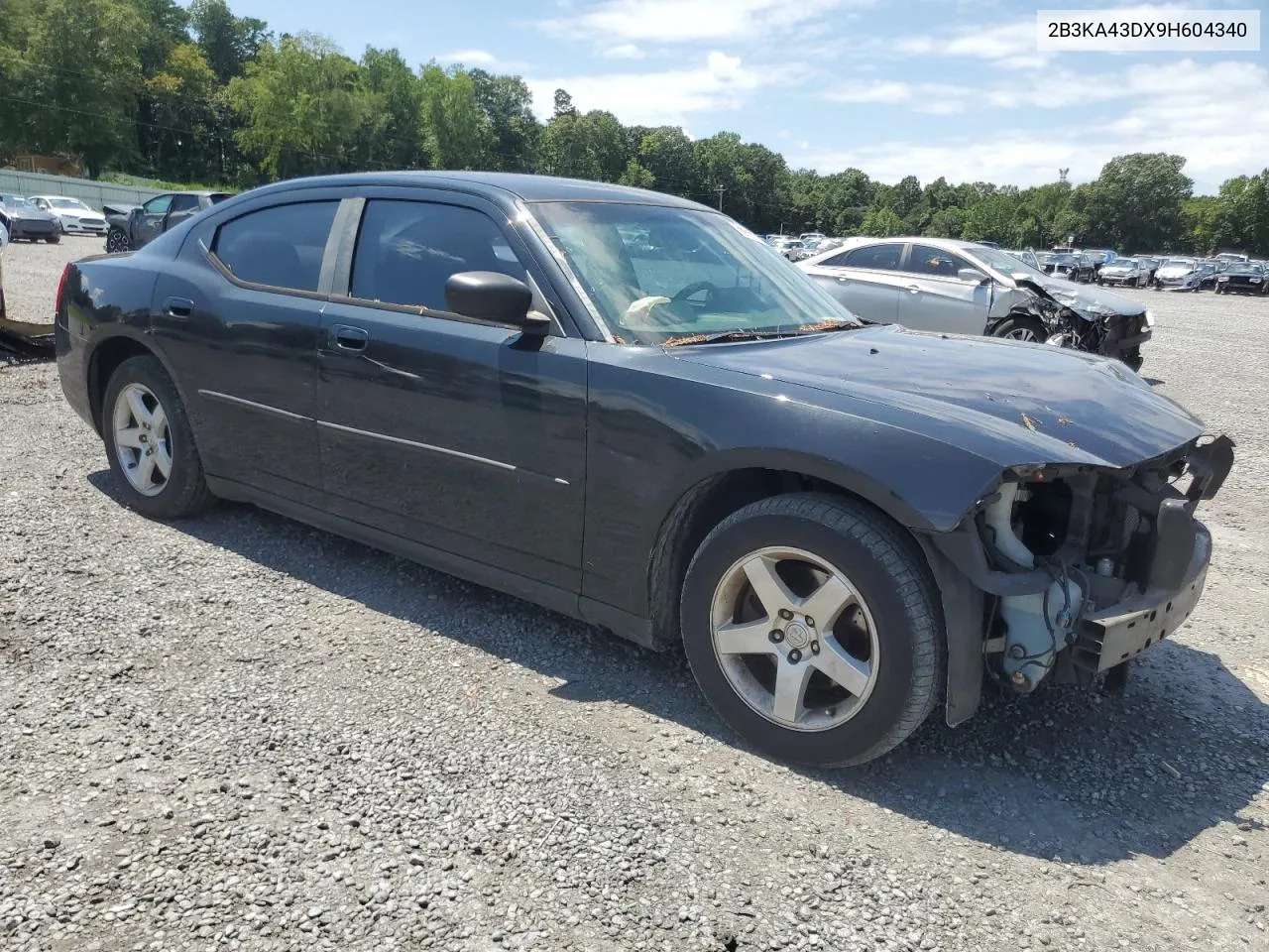 2009 Dodge Charger VIN: 2B3KA43DX9H604340 Lot: 66396144