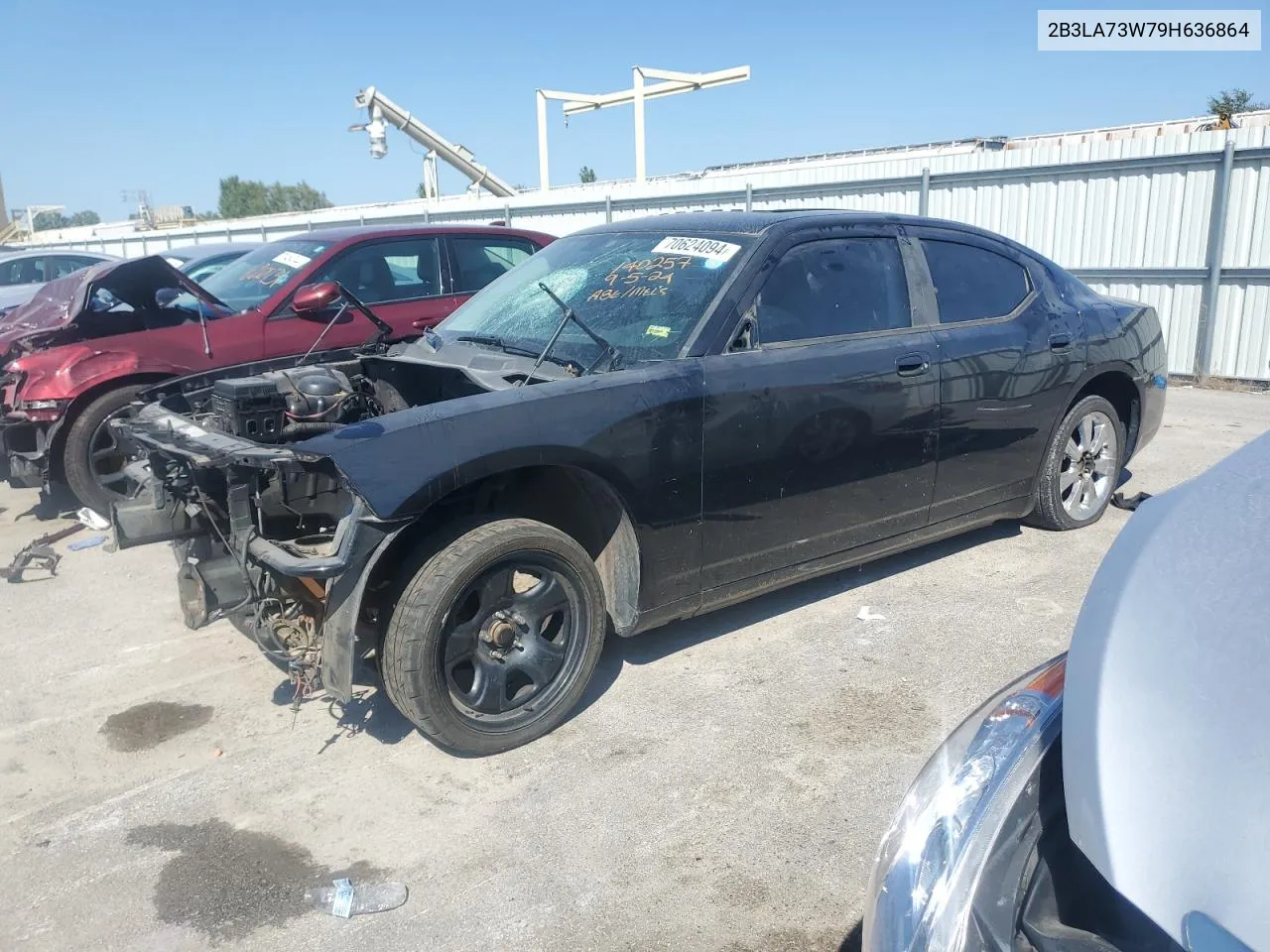 2009 Dodge Charger Srt-8 VIN: 2B3LA73W79H636864 Lot: 70624094