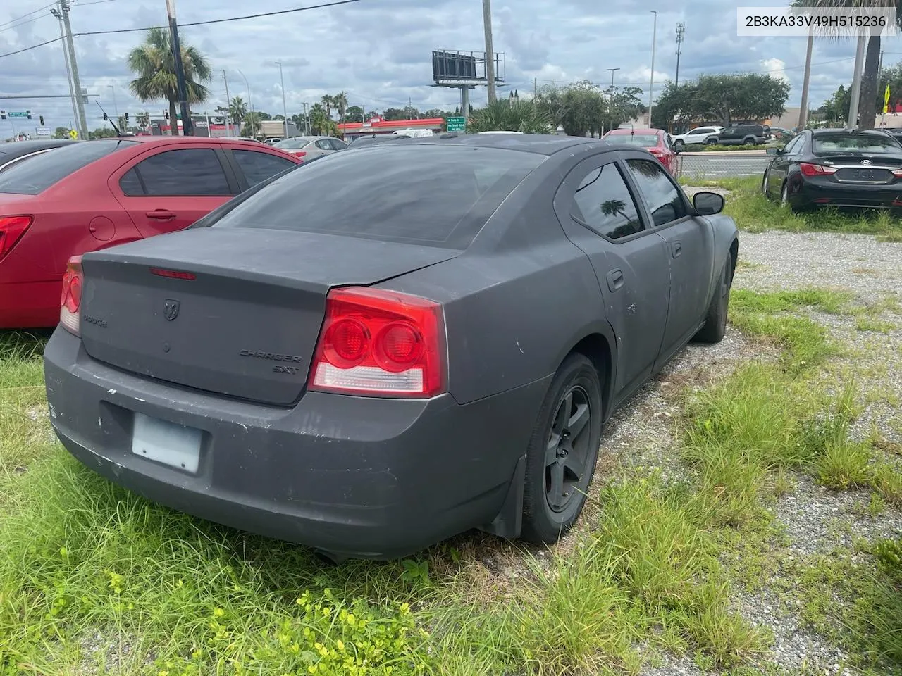 2009 Dodge Charger Sxt VIN: 2B3KA33V49H515236 Lot: 70906084