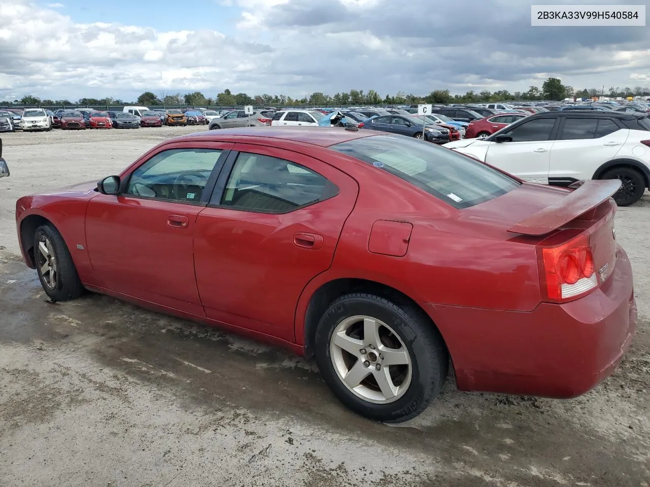 2009 Dodge Charger Sxt VIN: 2B3KA33V99H540584 Lot: 72908314