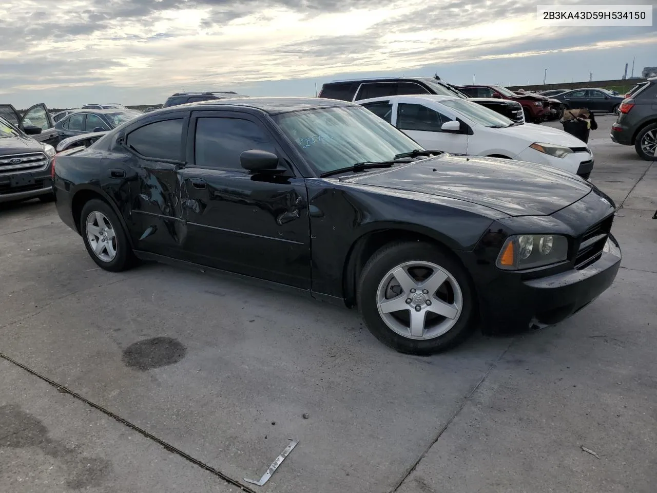 2009 Dodge Charger VIN: 2B3KA43D59H534150 Lot: 74806424