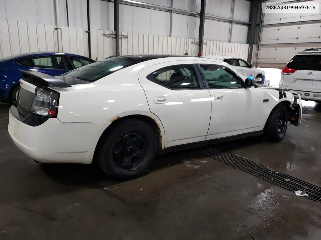 2009 Dodge Charger VIN: 2B3KA43T99H597615 Lot: 75671074