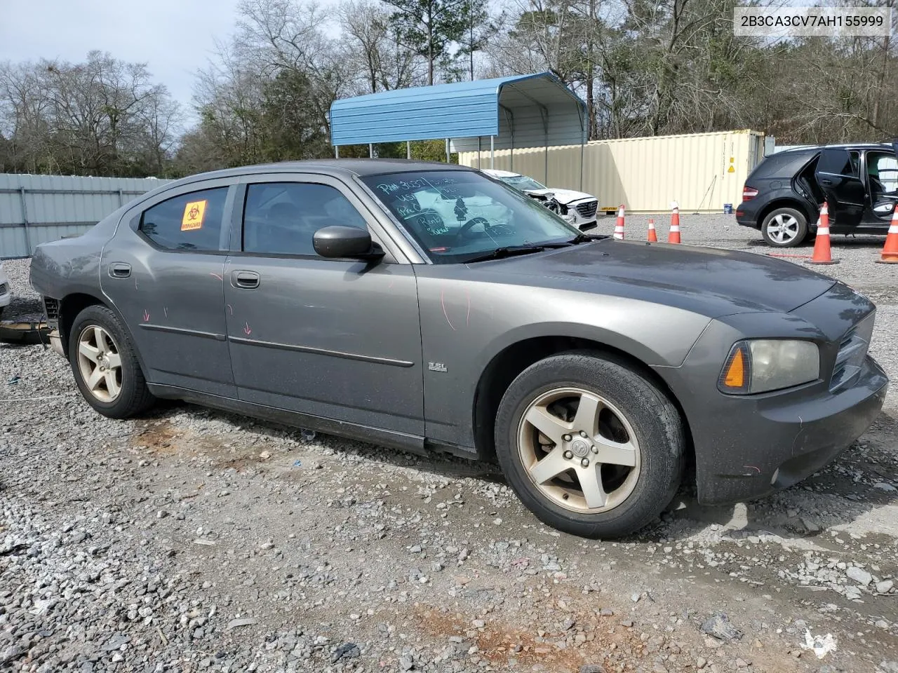 2010 Dodge Charger Sxt VIN: 2B3CA3CV7AH155999 Lot: 44374794