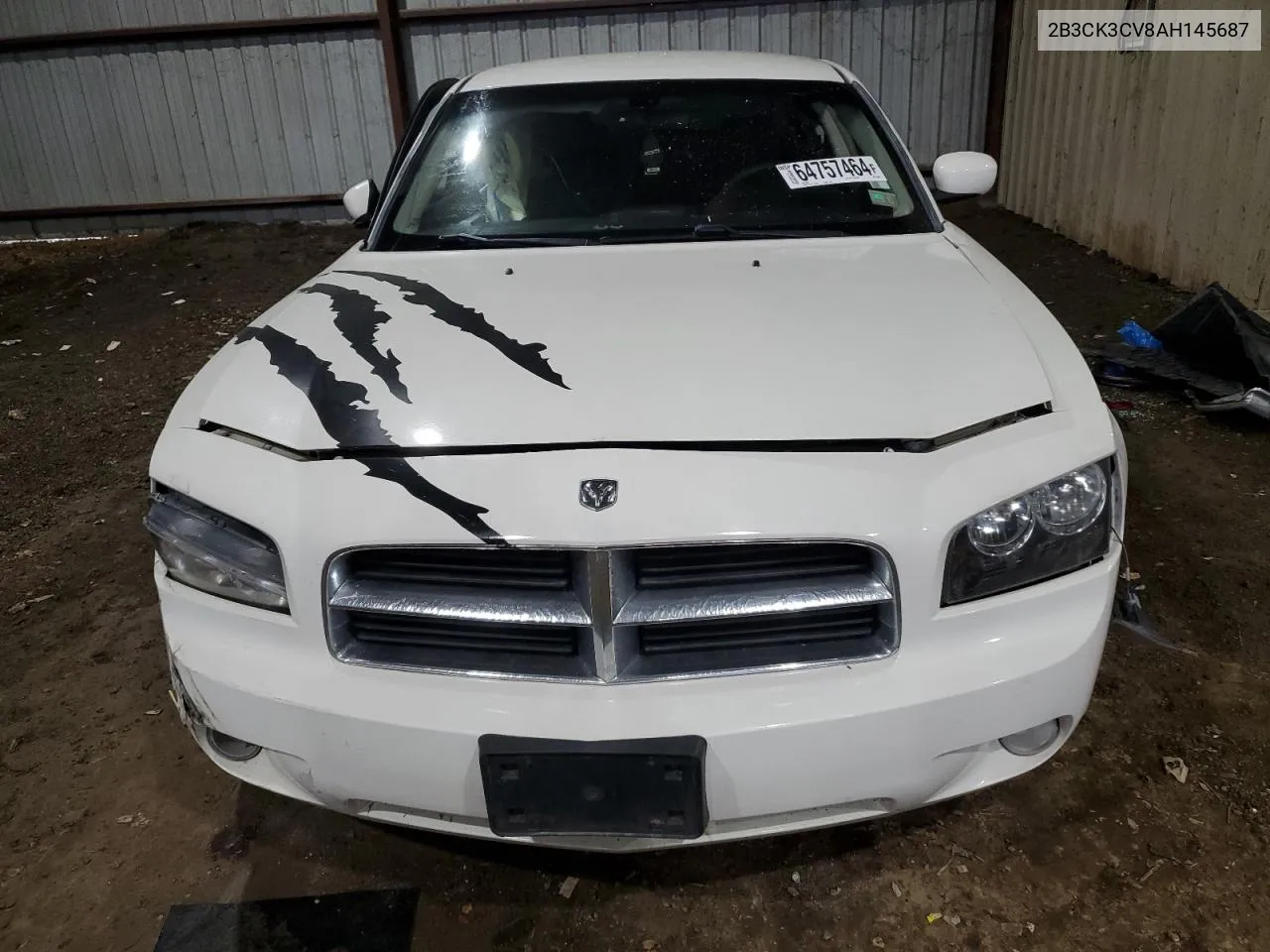 2010 Dodge Charger Sxt VIN: 2B3CK3CV8AH145687 Lot: 64757464