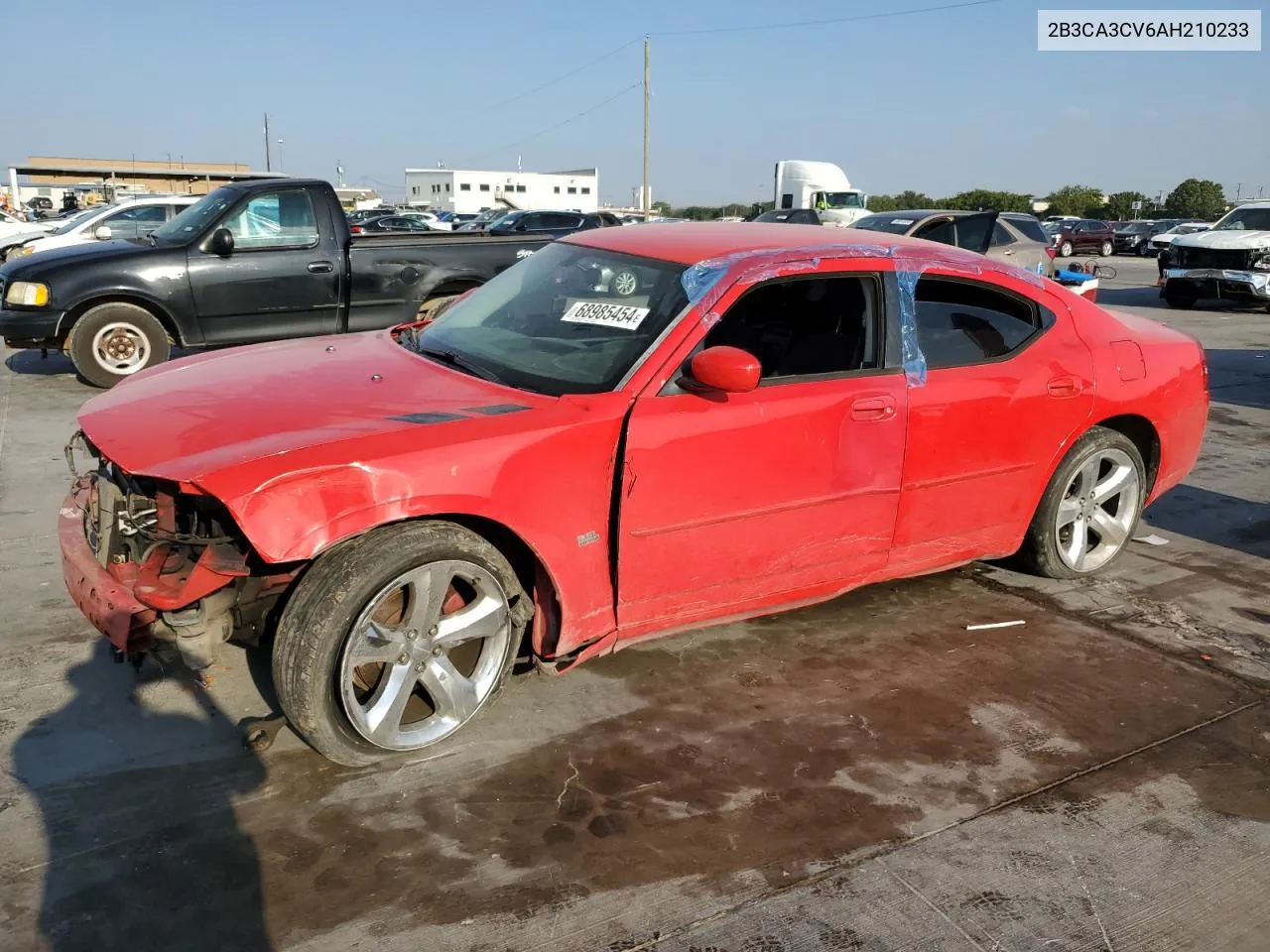 2010 Dodge Charger Sxt VIN: 2B3CA3CV6AH210233 Lot: 68985454