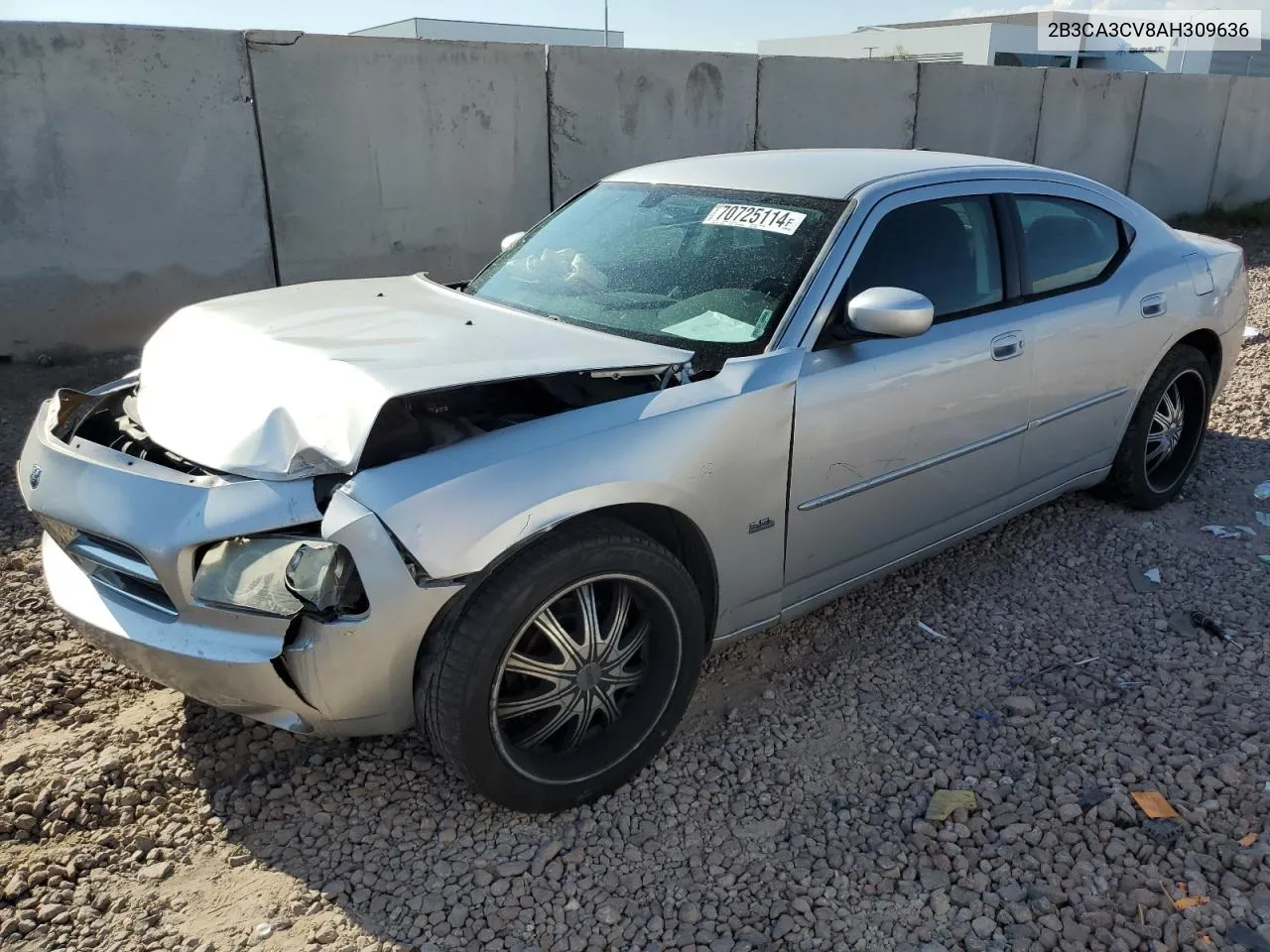 2010 Dodge Charger Sxt VIN: 2B3CA3CV8AH309636 Lot: 70725114