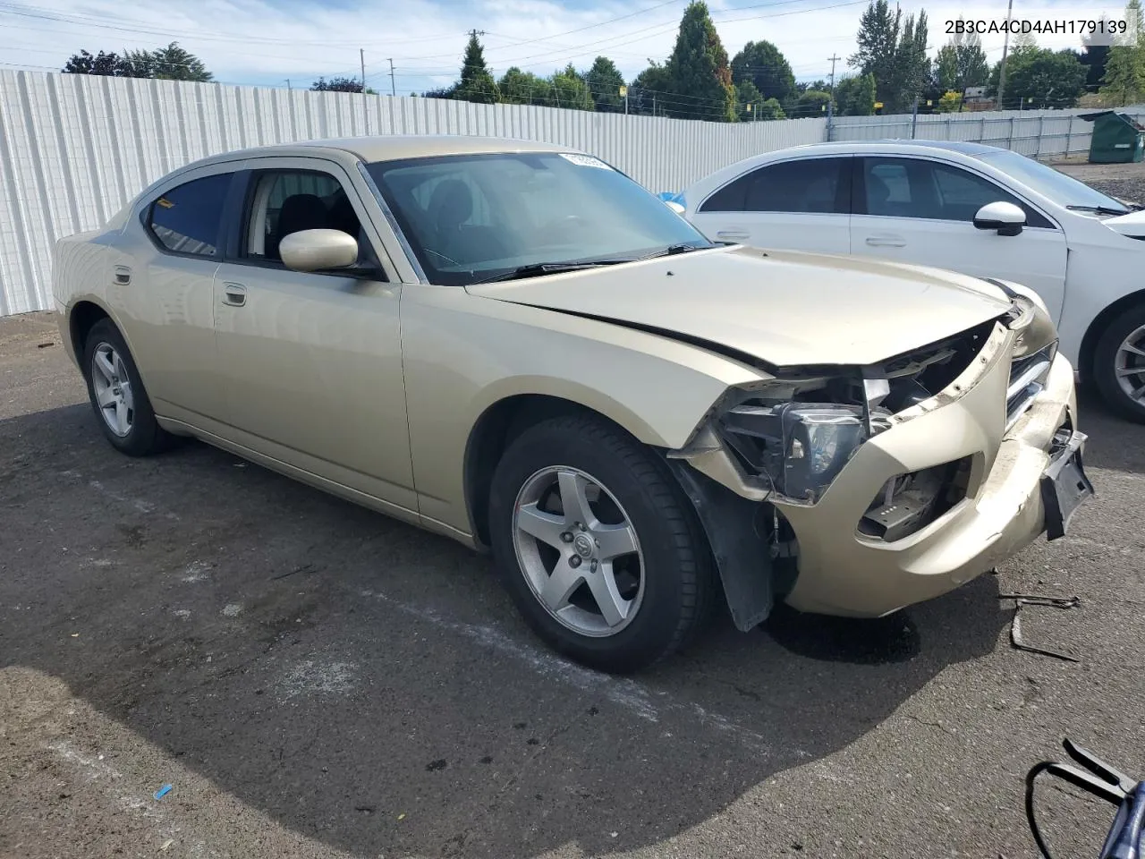 2010 Dodge Charger VIN: 2B3CA4CD4AH179139 Lot: 71655984