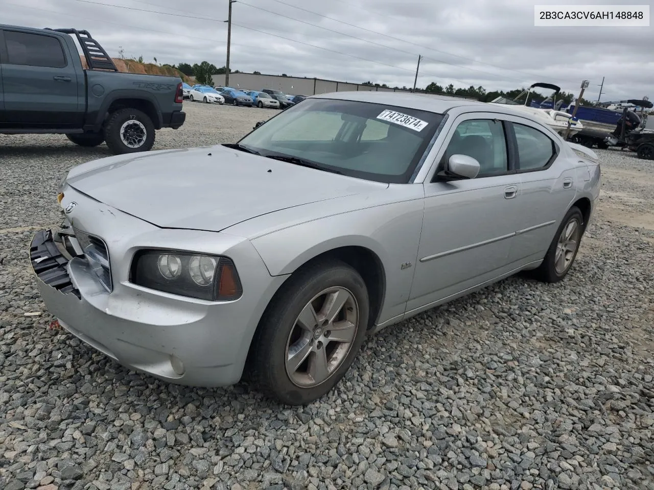 2010 Dodge Charger Sxt VIN: 2B3CA3CV6AH148848 Lot: 74723674