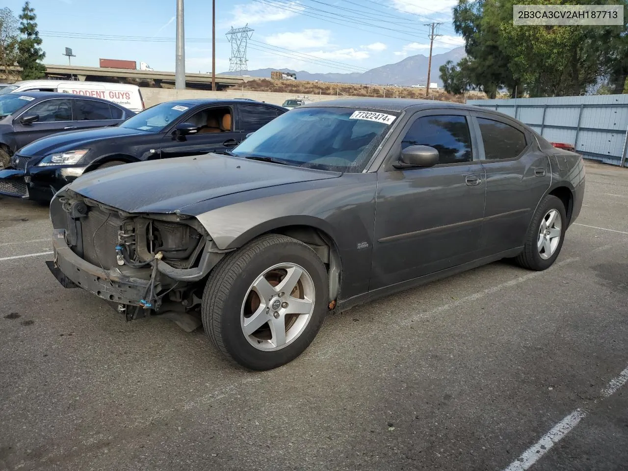 2010 Dodge Charger Sxt VIN: 2B3CA3CV2AH187713 Lot: 77322474