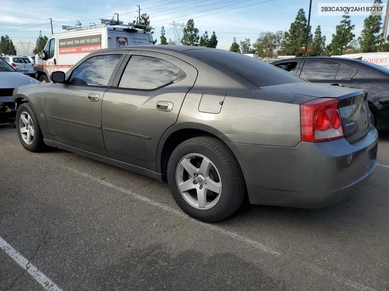 2010 Dodge Charger Sxt VIN: 2B3CA3CV2AH187713 Lot: 77322474