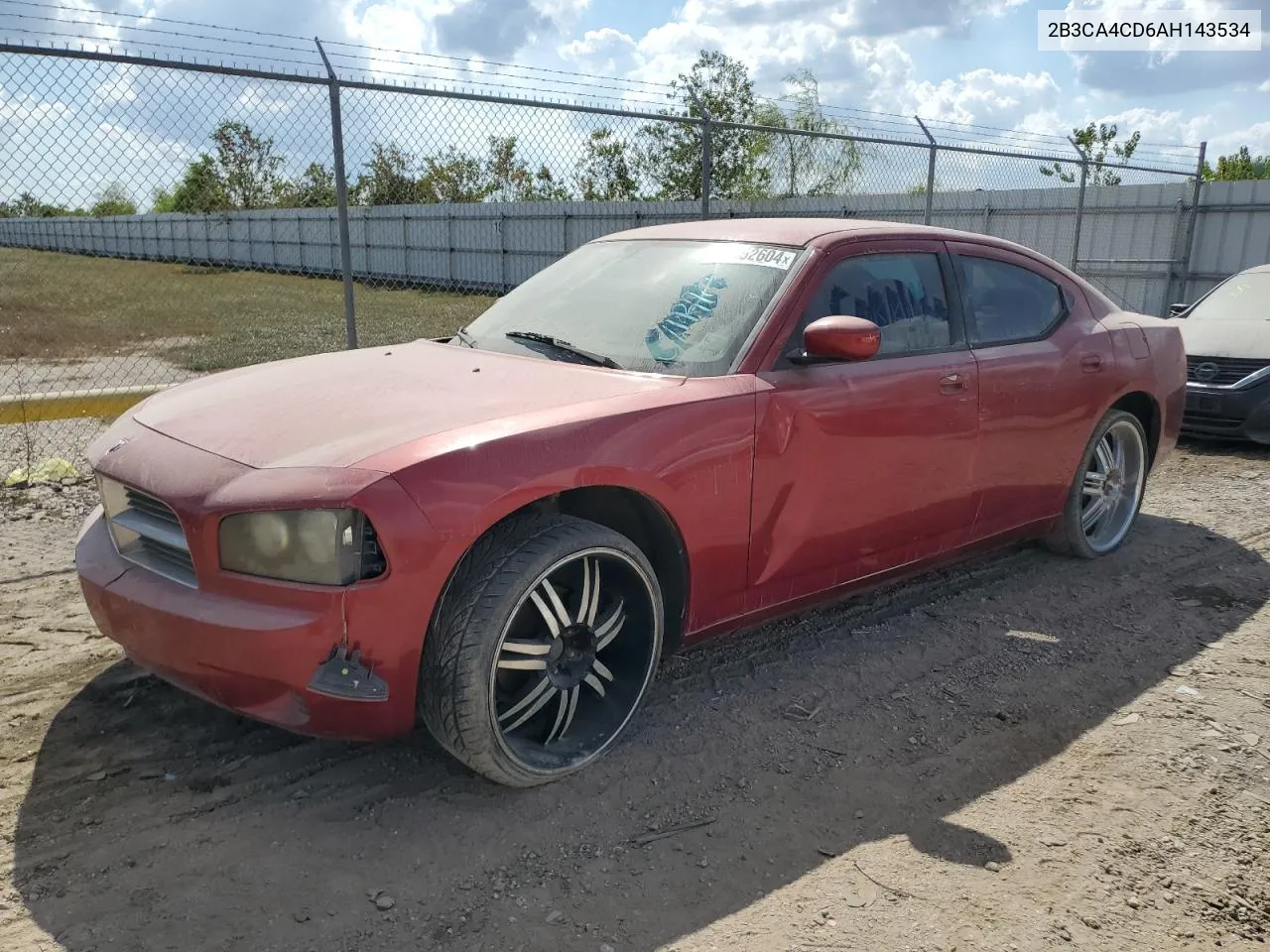 2010 Dodge Charger VIN: 2B3CA4CD6AH143534 Lot: 78052604