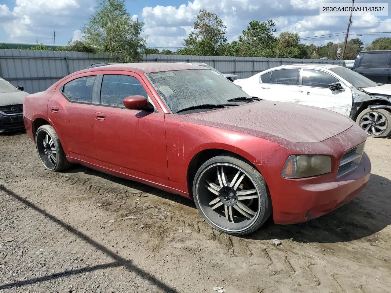 2010 Dodge Charger VIN: 2B3CA4CD6AH143534 Lot: 78052604