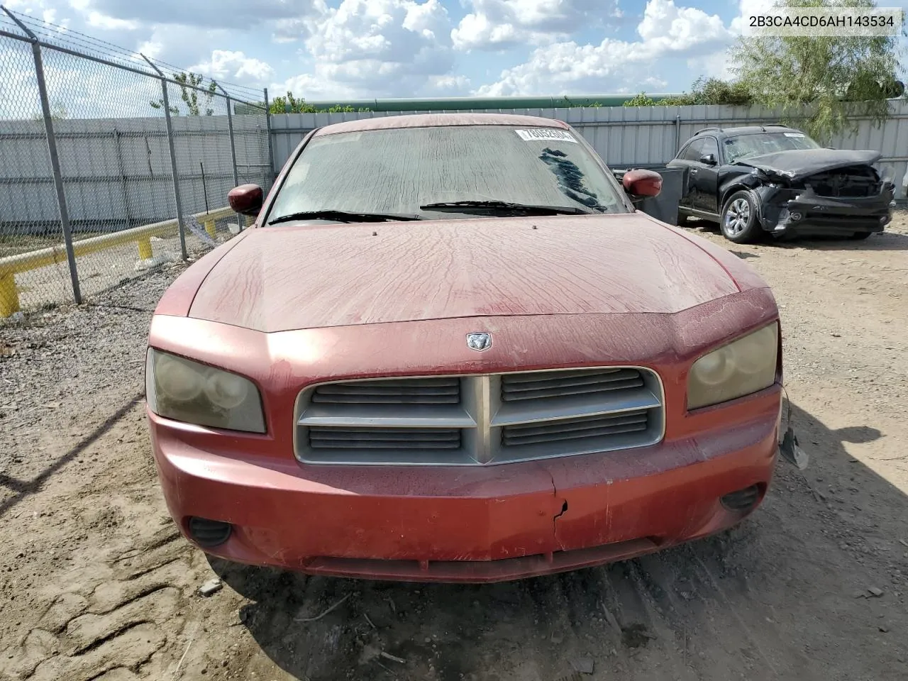 2010 Dodge Charger VIN: 2B3CA4CD6AH143534 Lot: 78052604