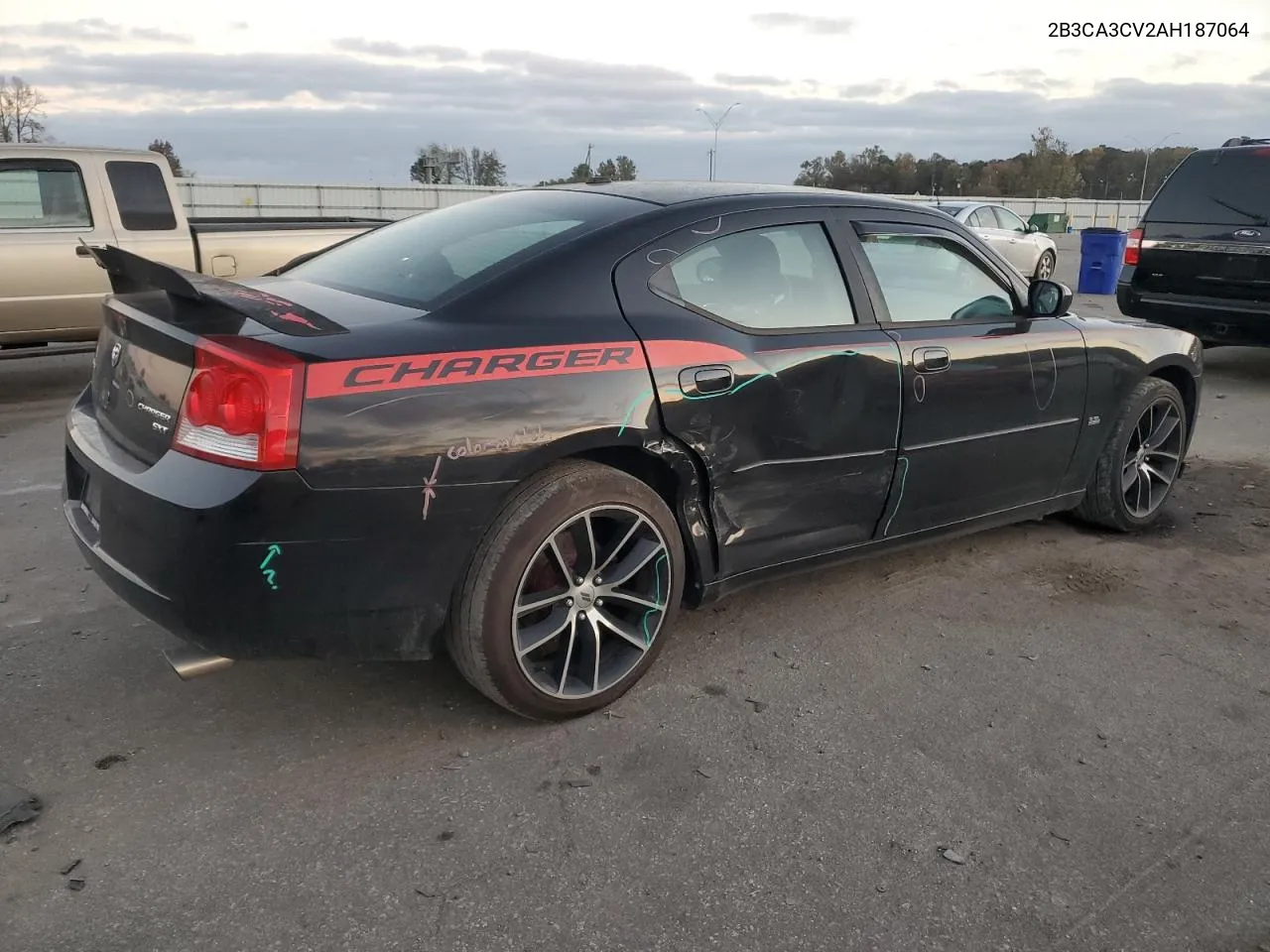 2010 Dodge Charger Sxt VIN: 2B3CA3CV2AH187064 Lot: 79596274