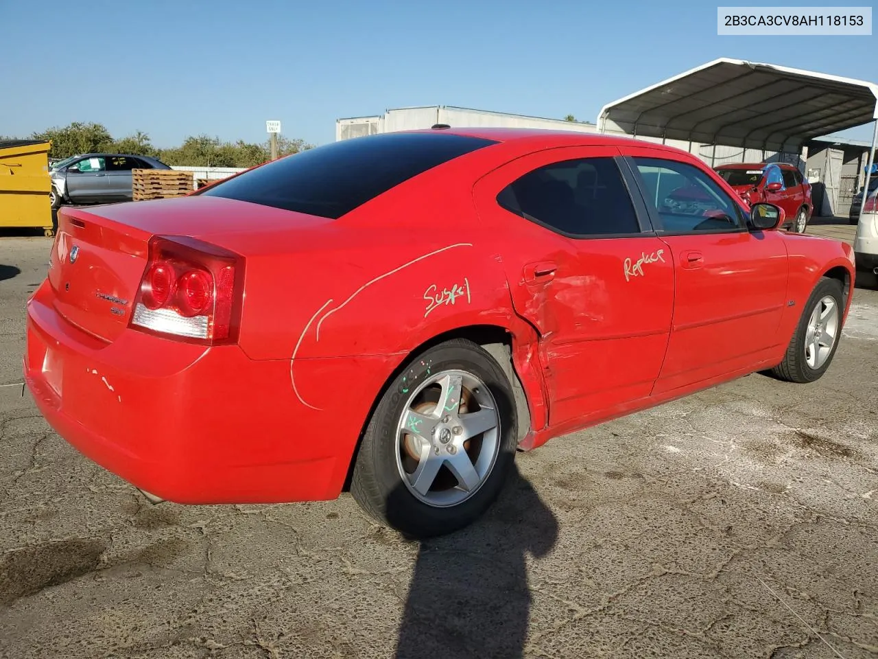 2010 Dodge Charger Sxt VIN: 2B3CA3CV8AH118153 Lot: 79950384