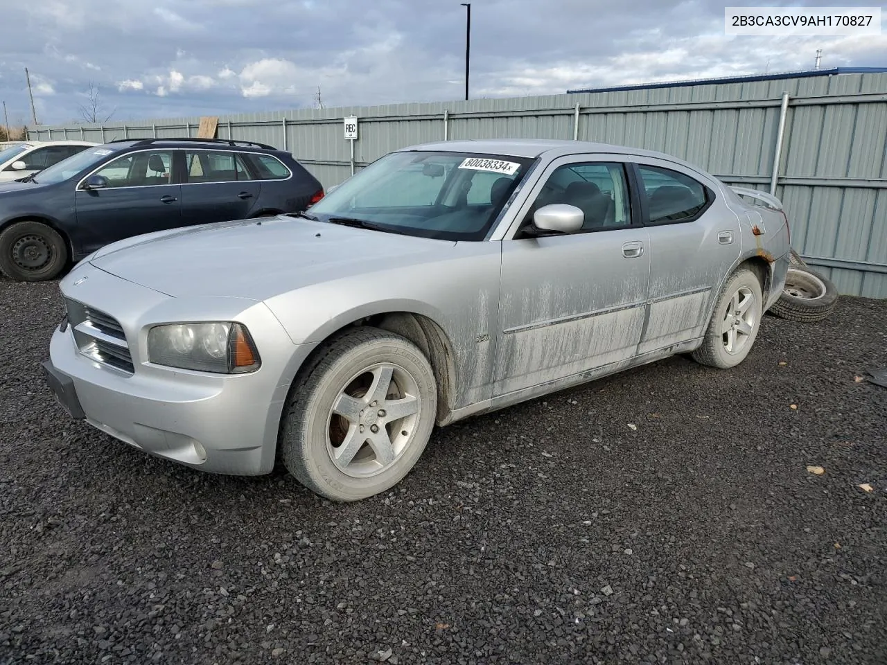 2010 Dodge Charger Sxt VIN: 2B3CA3CV9AH170827 Lot: 80038334