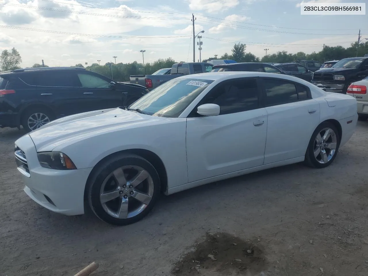 2011 Dodge Charger VIN: 2B3CL3CG9BH566981 Lot: 61019824