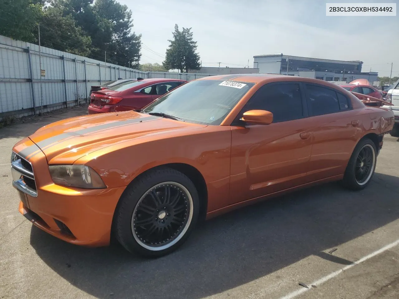 2B3CL3CGXBH534492 2011 Dodge Charger