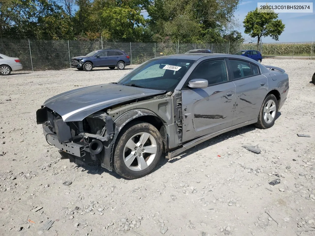 2011 Dodge Charger VIN: 2B3CL3CG1BH520674 Lot: 71308654